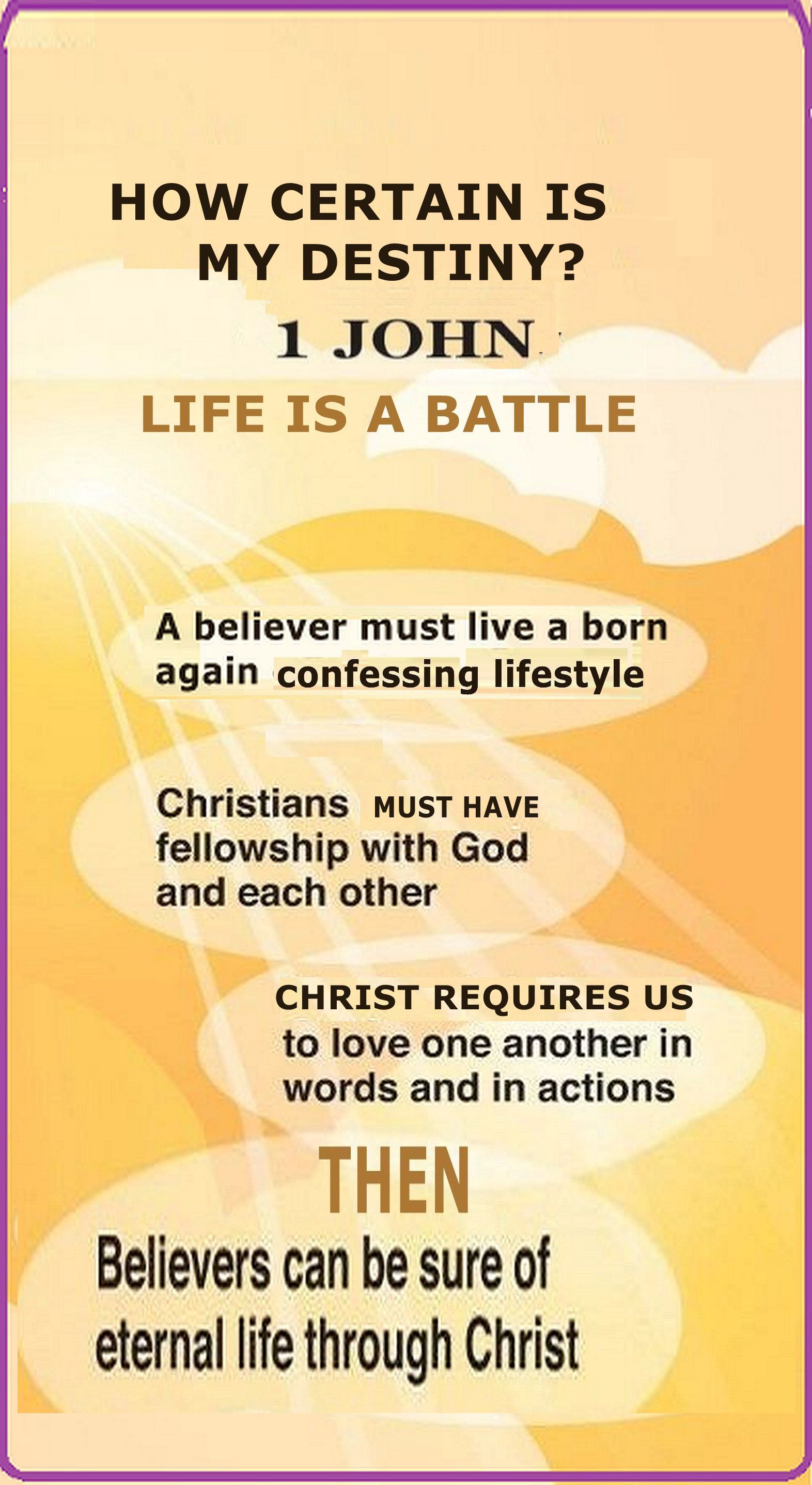 chart for 1 John and assurance of salvation